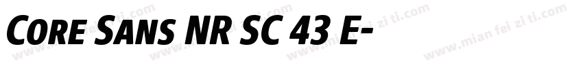 Core Sans NR SC 43 E字体转换